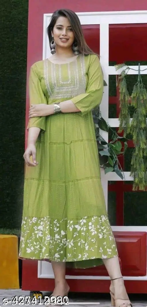 Anarkali Kurti With Embroidery