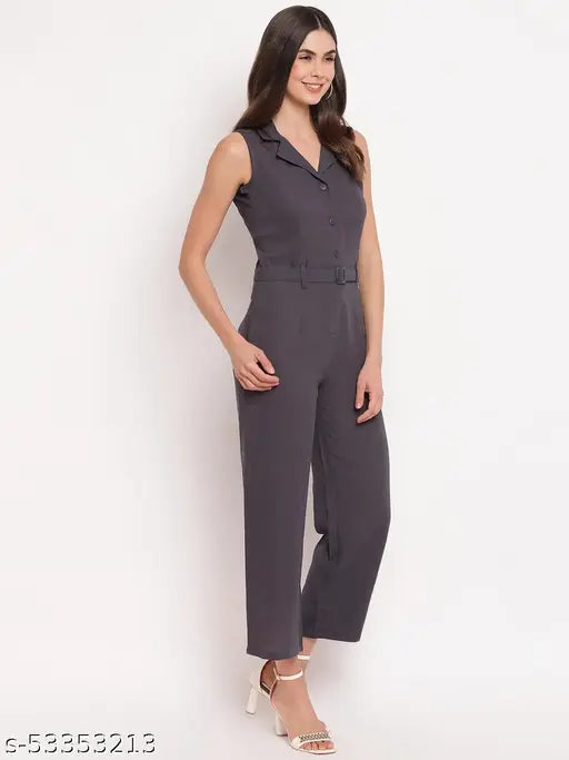 Mayra women's Grey Partywear Jumpsuit