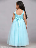 Toy Balloon Kids Sky Blue Full Length Girls Party wear Dress