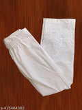 Chikankari pant for women white