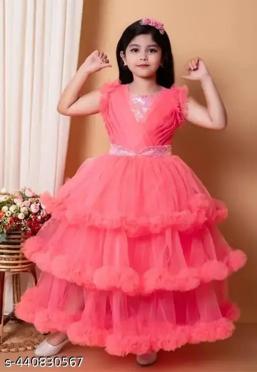 Jhilik Garments Party wear frock for kids girl