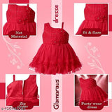 Baby Girl's Net Dress Knee Length One-Shoulder Party Dress