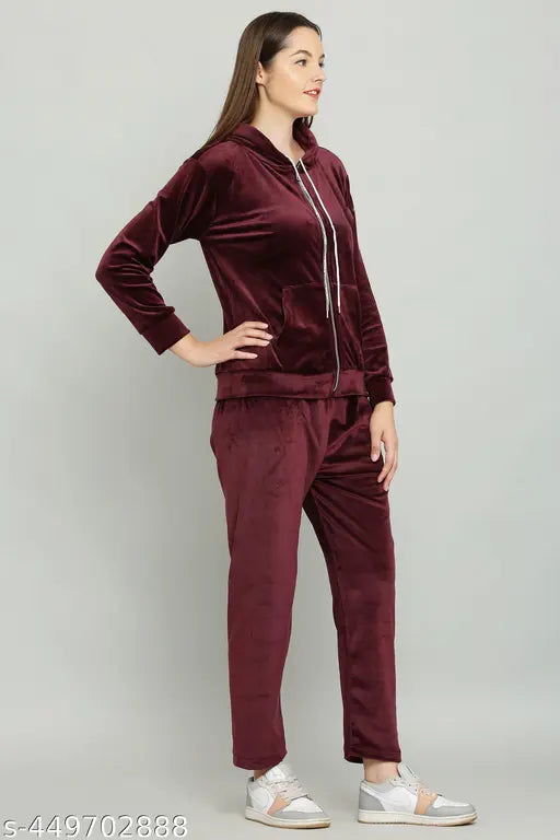 track suit womens Wine