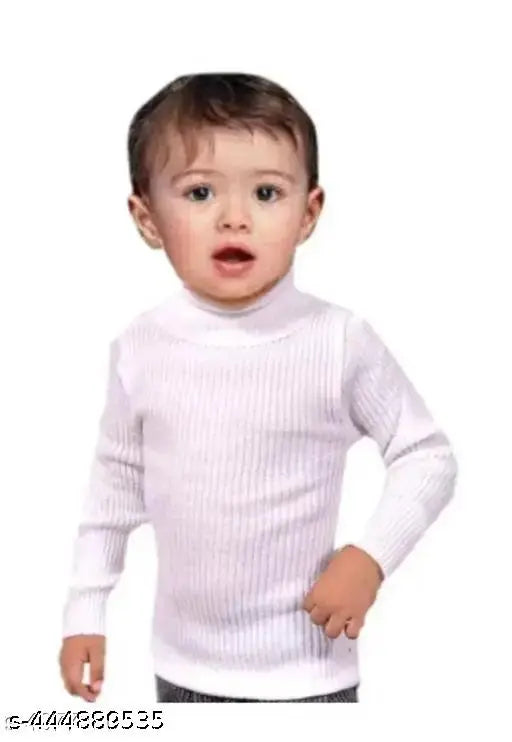 New Wool Boys High-Neck Full Sleeves Thermal Top | High Neck Thermal Top for Boys and Girls