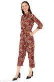 Premium Multicolour Crepe Jumpsuit by Pearl N Vera