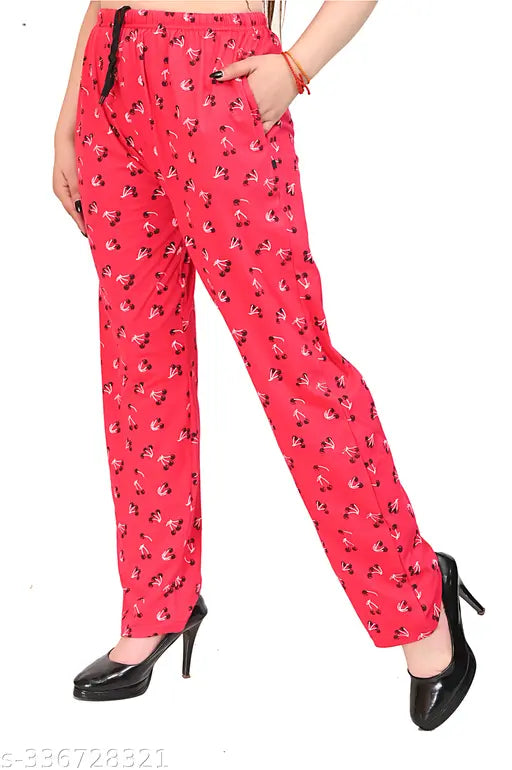 Women's Cotton Lower | Track Pant | Pyjamas | Regular Fit | Nightwear and Lounge wear