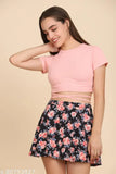 Trendy Yellow & Pink Stylish Top T-shirt for Women