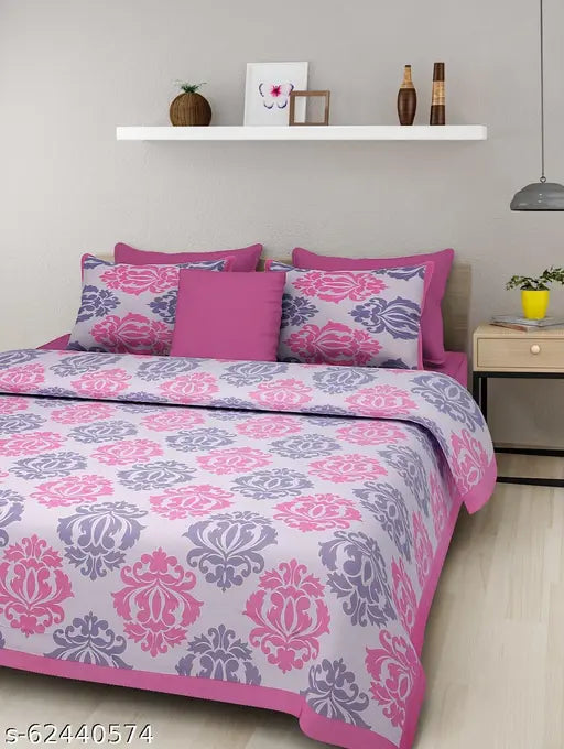 Jaipuri cotton printed double bedsheet