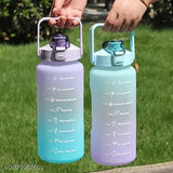 Heet 2000 ml water bottle Sipper Water Bottle 2 Liter with Motivational Time Marker Non-Toxic Water Bottle for Office, Water Bottle for Gym