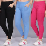 Women's Trending Pocket Jeggings (Pack of 3)