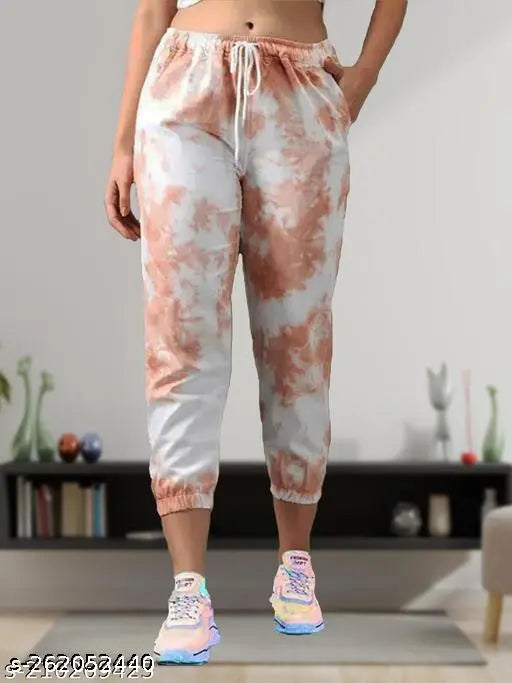 Women's Casual Tie & Dye Regular Fit Jeggings