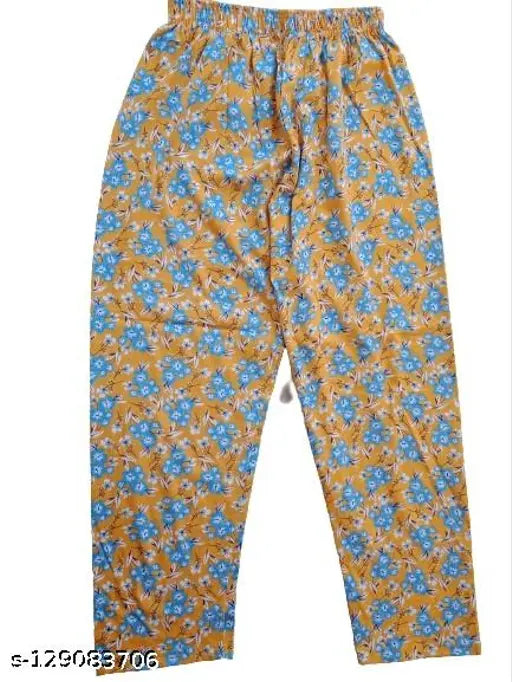 GIRL AND Womens Track Pant pajama Lower Cotton Printed Payjama/Lounge Wear –Soft Cotton Night Wear/ daily wear Pyjama for Women Multicolored Prints summers wears Color May Vary (Assorted Pyjama)XL, L SIZE 34 UP TO 42 () ANY 2 COLOR AND DEGIN PAJAMA COMBO