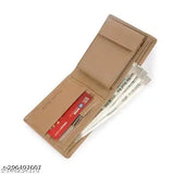 FashionableTrendy Men Wallets Beige colour (8 Card Slots)