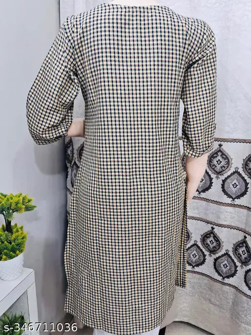 Yellow Woolen Kurti for Winter