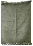 A Chunky Knit Acrylic Ultra Soft Plush Slid Woven Throw