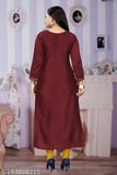 Maroon Pashmina Fabric Kashmiri Style Designer Women Stitched Kurti