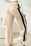 Stylish striped flared trackpants -nud.e