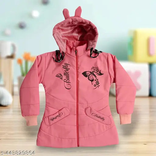 "Beautiful printed jacket for Girls| Cute Printed Jacket for Girls| Girls' Winter Fashion Essentials| Winter Fashion Trends for Kids