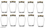 Somil Glass Jars with Lids Airtight Kitchen Container/Bottle Set for Storage - 1000ML , Pack of 10_A118