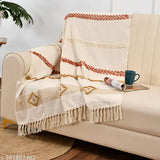 HomewayTex 100% Cotton Loop Lux Throw, Sofa Throw,Bed Throw and Blanket Elc. Size:-130X180 CMS OR 52X70 INCH , Colour:- Multi