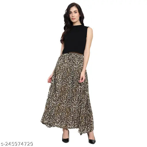 New Modern Party Pleating Skirt Prints