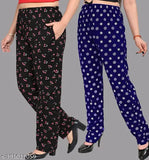 Womens & Girls Lower/Track Pants/ Night Wear / Casual Wear - Combo Pack Of 2