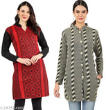 DIMSY COLLECTION woolen kurti and cardigan combo for cming winter season