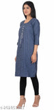 Stylish Dark Blue Kurti Only