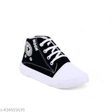 TRENDY KIDS SHOES (Bachhon ke shoose, Ladko ke Jute, Ladkiyon ke Shooes Fancy Shiny) White Black