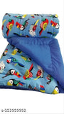 Taj Overseas Handmade blue parrot printed baby quilt