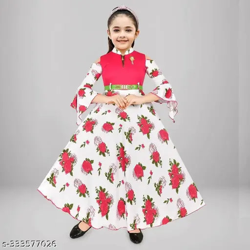 FORWARD FASHION Frock gown dresses for girls (Pack of 1)