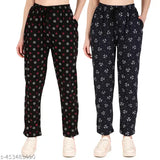 Trendy women lower/printed lower/women printed pyjama pack 2