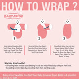 BABY ARISE – Baby Swaddle Wrap || Adjustable for 0-6 Months Newborn Baby 100% Cotton || (Multi Colour, 200 GSM) (Multi Design)