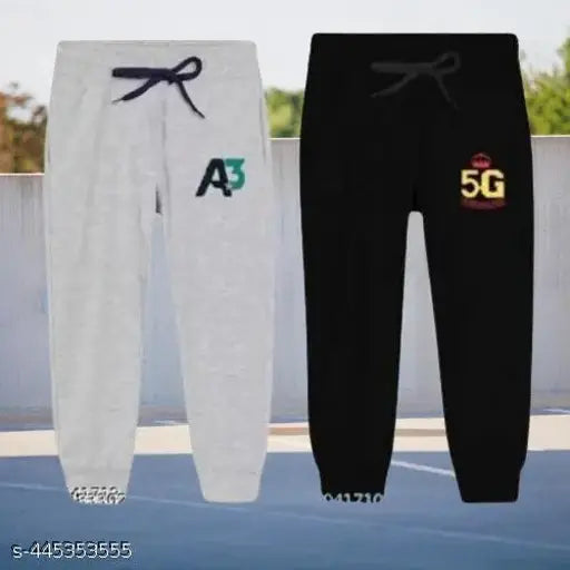 Winter Warm Lower Track Pant Regular,,Woolen Winter Track Pants Pyjama & Joggers Pack Of 02