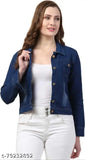 Women Denim Jacket Dark Blue