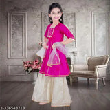 N FASHION Girl's Readymade Kurta Sharara & Dupatta set / kids ethnic wear