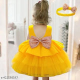 Beautifull Yellow Frocks and Dresses For Baby girls