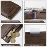 BROWN LEATHER ATM WALLET good use men and boys thank you Gillkart