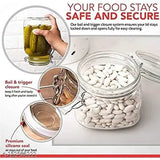 Air Tight Glass Storage Containers with Steel Clamp Lid and Silicon Seal/Glass Jars/Kitchen Storage 750ml ( SET OF 2 )