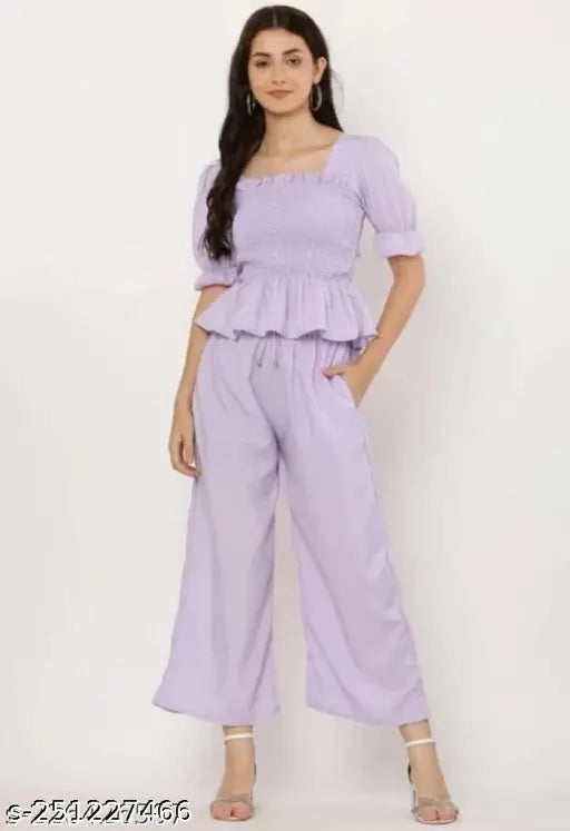 RITIKA ENTERPRISES Solid Women Purple Jumpsuit