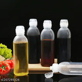 9UP™ Injection Press Oil Bottle Cooking Oil Dispenser Transparent Plastic Oil Container300ml (Pack of 1)