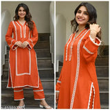 Pakistani Lace Work Kurta Set for Womens and Girls