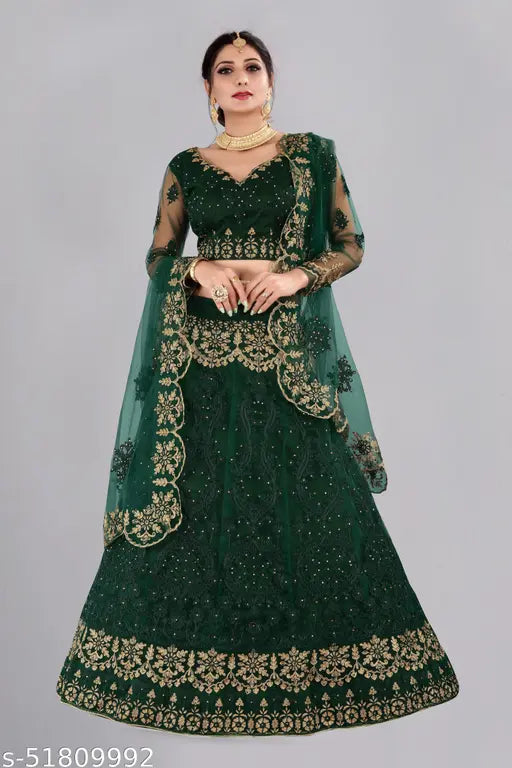 BF_1259_GREEN_N Lehenga