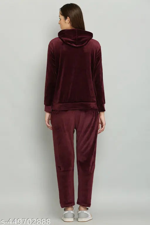 track suit womens Wine