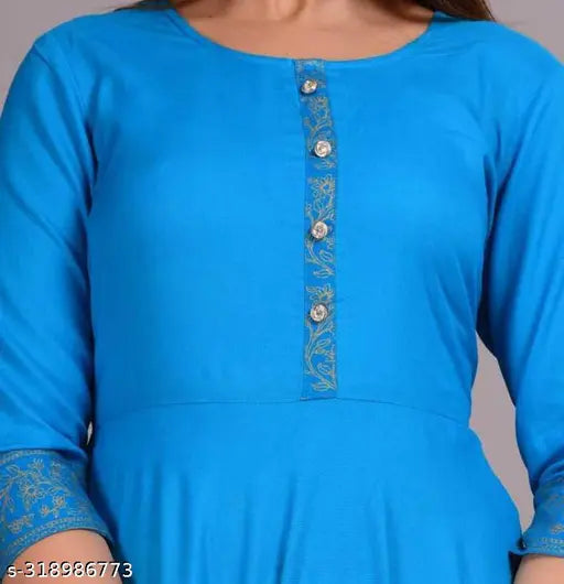 Sky Blue Plain Short Ghera