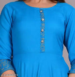 Sky Blue Plain Short Ghera