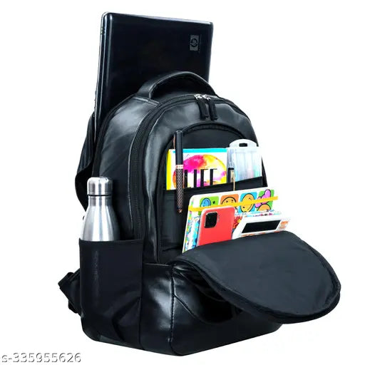 Graceful Stylish Fancy PU Leather Casual Backpack Bags Suitable for School College Office & Travel Bag