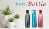 Plastic Water Bottles with Crystal Design , Plastic Fridge bottle Water 1000 ml Bottle (Pack of 3, Multicolor, Plastic)