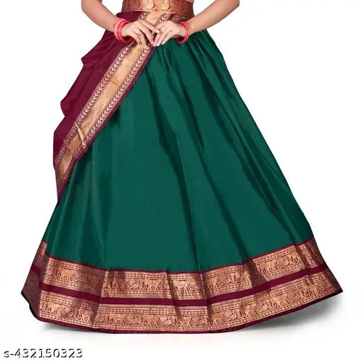 South indian New Designer Flared Bridal lehenga Choli For Girls