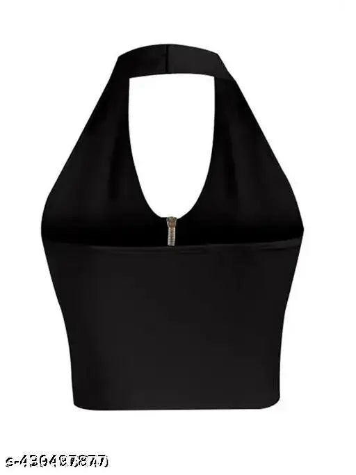 Women´s Summer Zip Front Open Back Sleeveless Sexy Vest